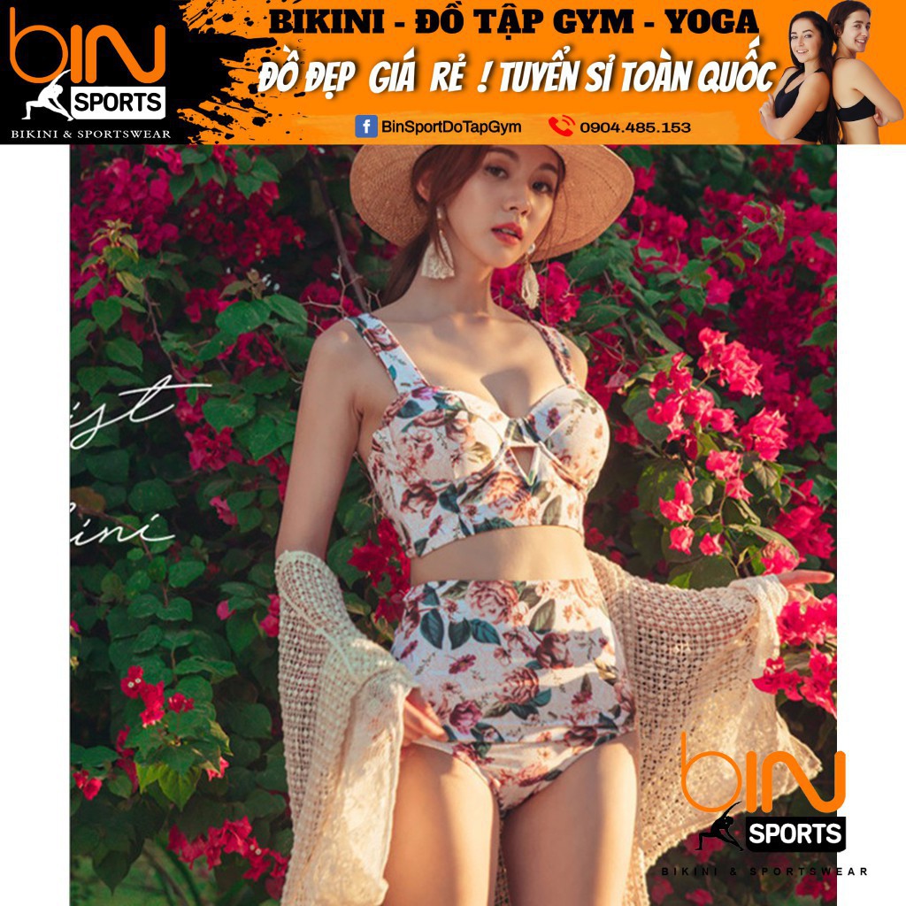 Bikini Bộ Đồ Bơi Hai Mảnh Hoa Trắng Hàng Nhập Cao Cấp BHN012 | BigBuy360 - bigbuy360.vn