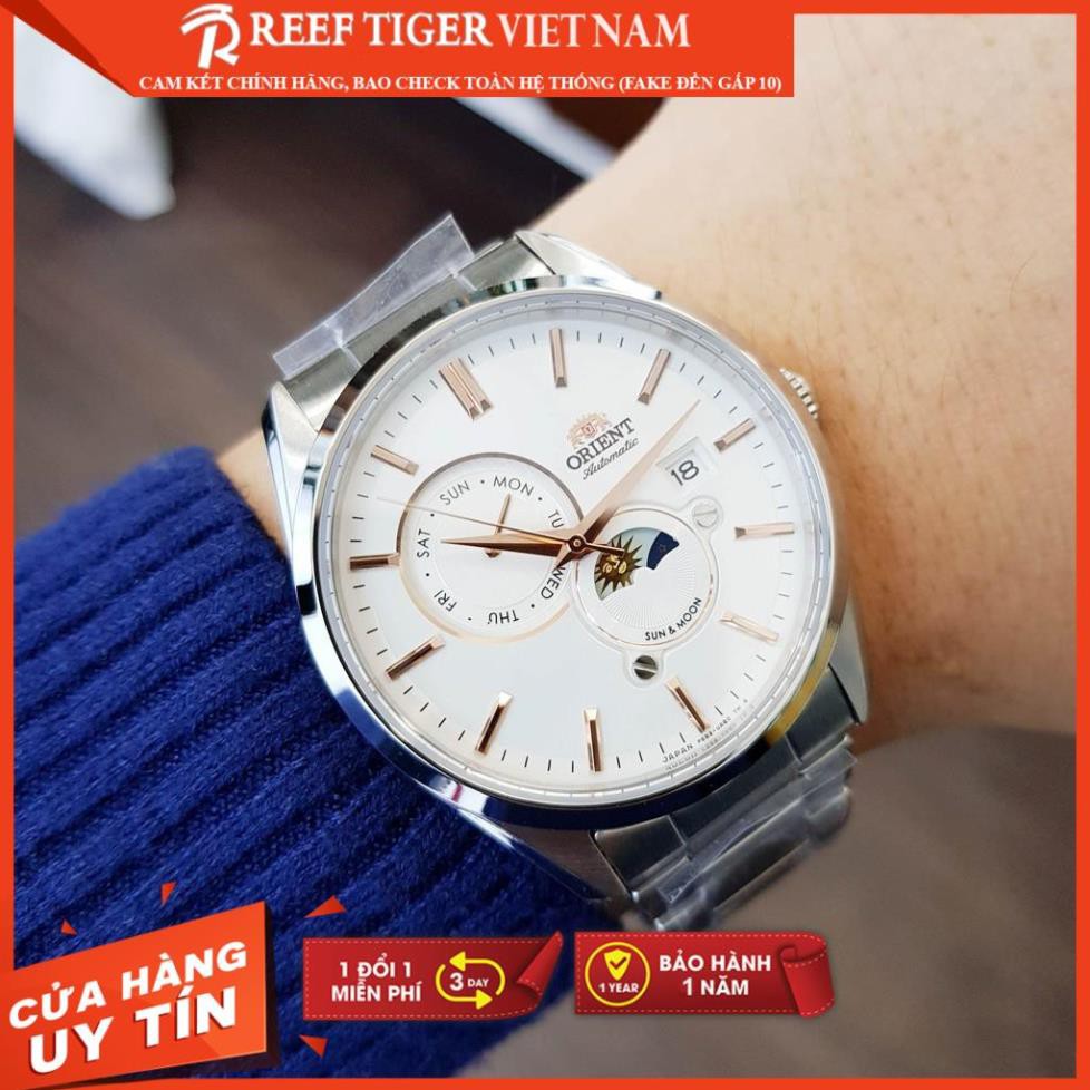 [REEFTIGERVIETNAM]  ĐỒNG HỒ NAM ORIENT SUN AND MOON GEN 5 RA-AK0301S10B