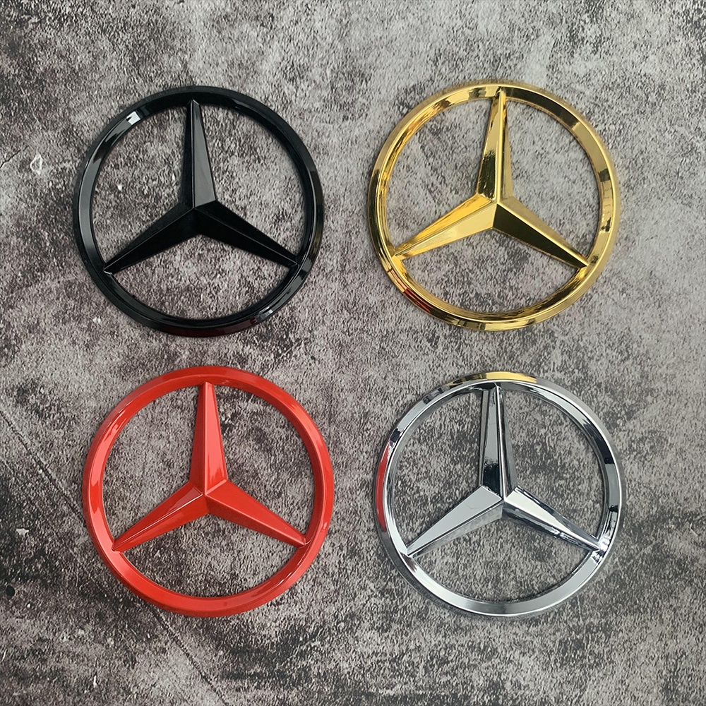 Mercedes-Benz Kim loại Biểu tượng Nhãn dán Thùng sau ô tô Sửa đổi Logo đề can Đối với C200 E260 S350L