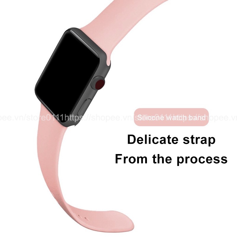 Dây silicon dành cho đồng hồ Apple watch size 38mm/40mm/41mm/42mm/44mm/45mm