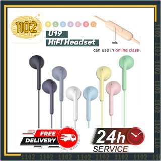 Tai Nghe Có Mic 💓Hifi Macaron U19💓 Chân 3.5mm - Nhiều Màu, Chống Bẩn - Bảo Hành Đổi Mới