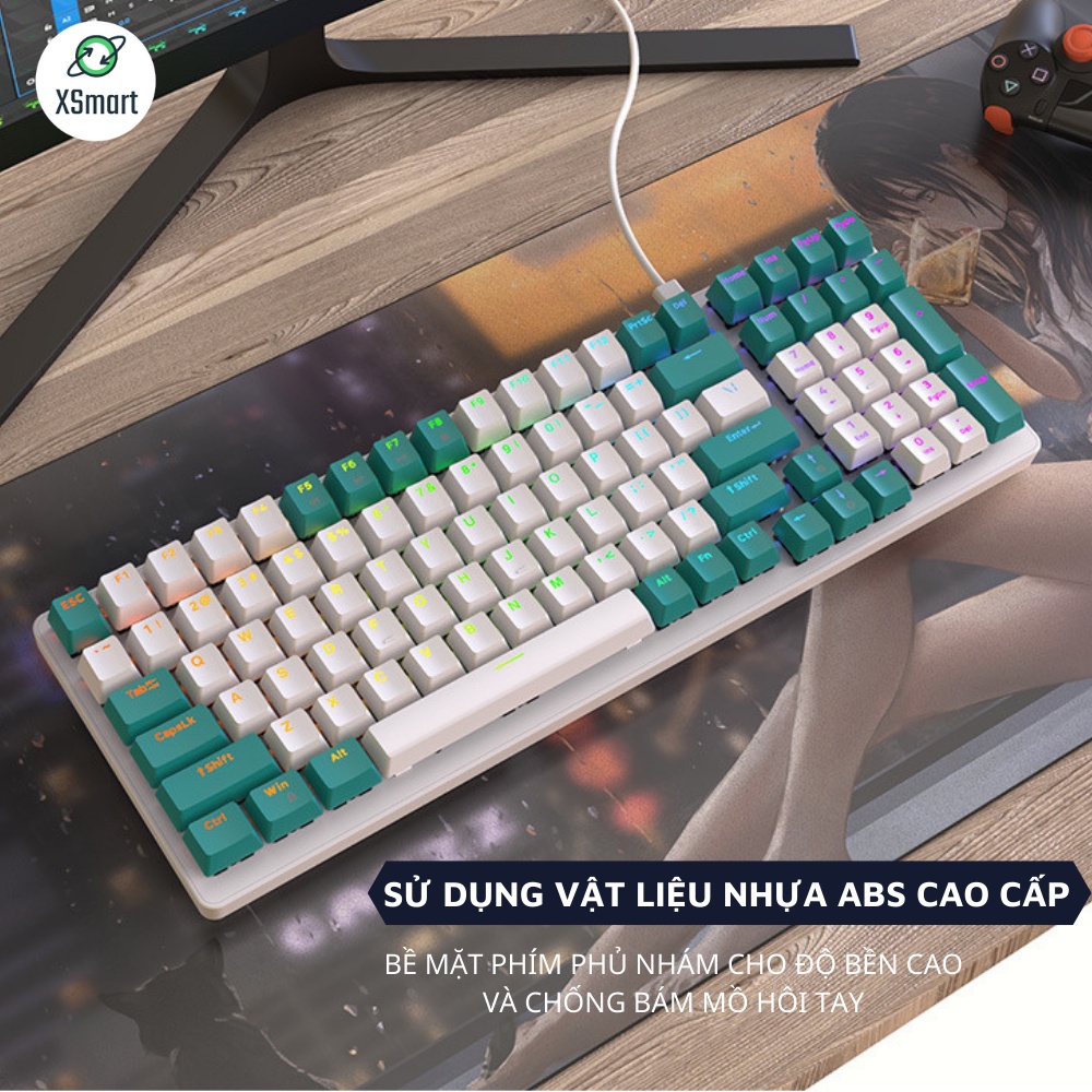 Bàn Phím Cơ Cao Cấp K3 Premium Gaming Nhiều Chế Độ Led Cực Đẹp, Trục Cơ Học Red Switch Dùng Cho Máy Tính, Laptop