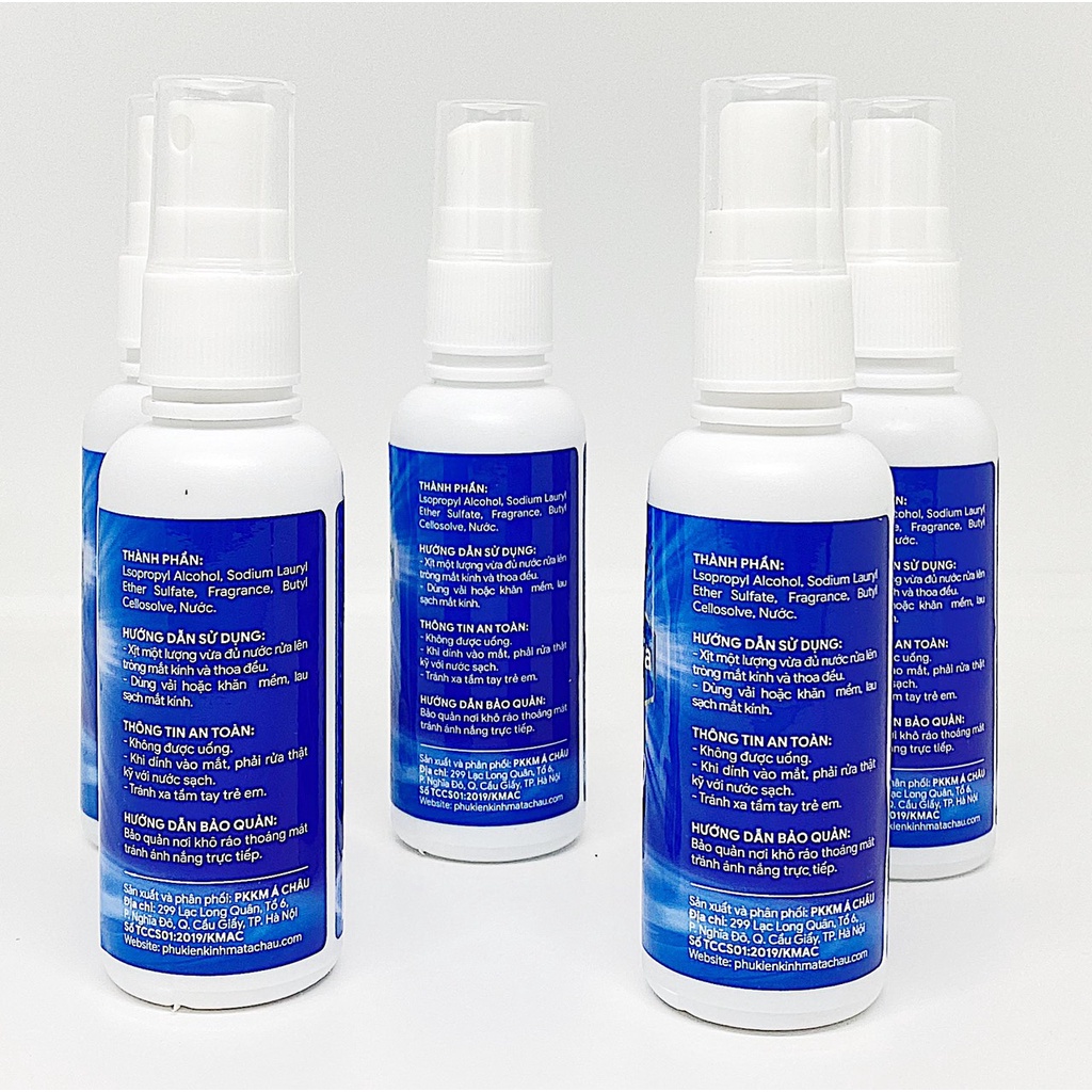 Nước lau kính dạng xịt chuyên dụng dành cho mắt kính, màn hình điện thoại 60ml làm sạch mắt kính, điện thoại