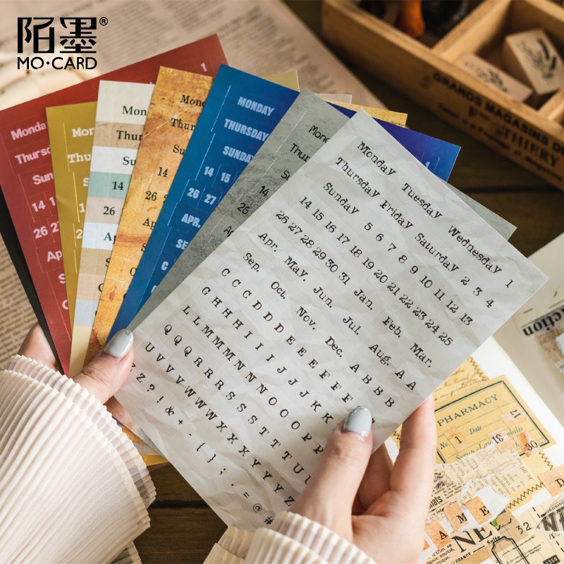 Miếng Dán Trang Trí Sổ Tay Phong Cách Cổ Điển Độc Đáo