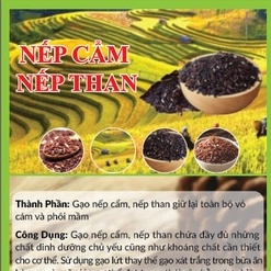 Gạo Nếp cẩm Điện Biên- Gạo nếp than- hàng loại 1 Thơm Dẻo Ngon 1kg | BigBuy360 - bigbuy360.vn