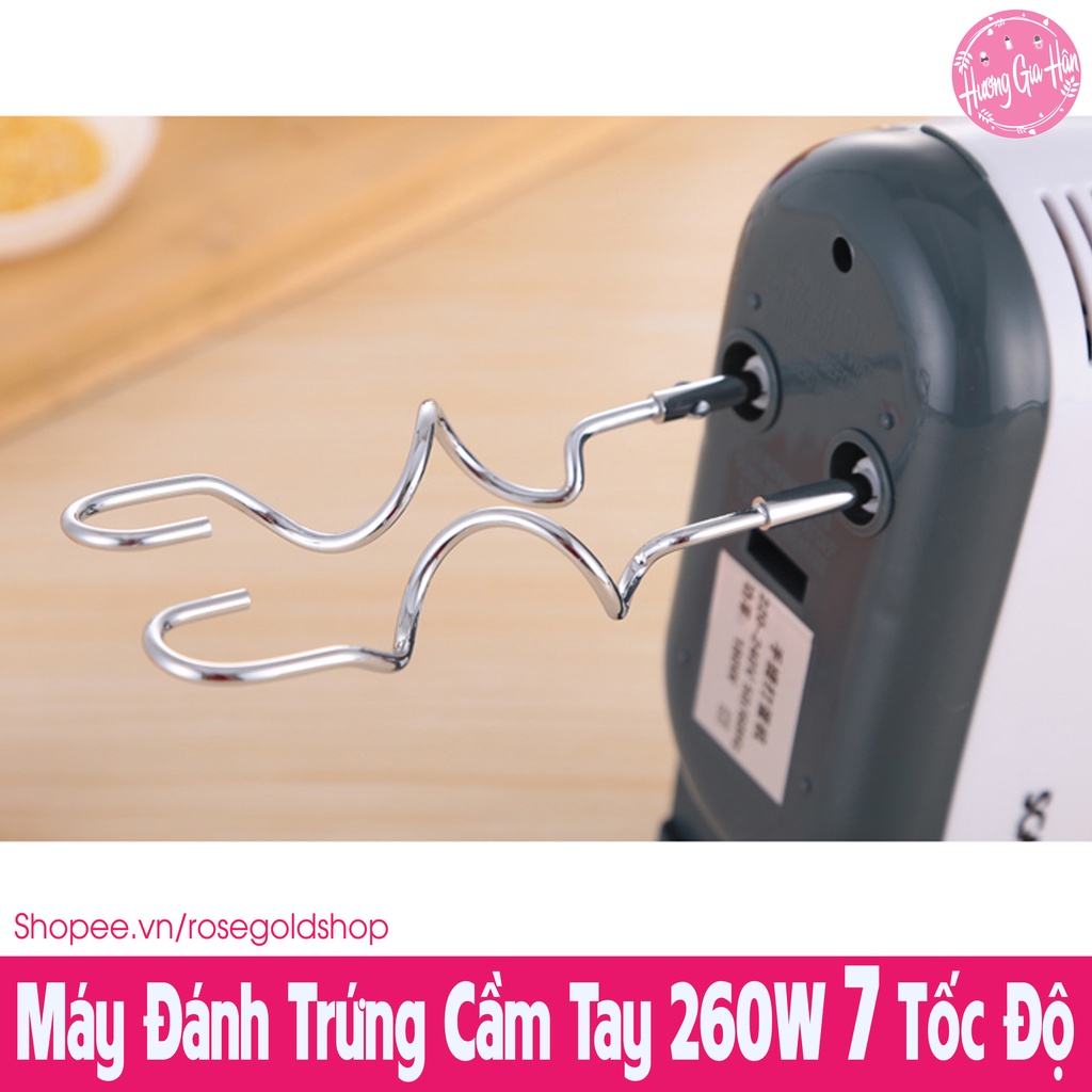 Máy Đánh Trứng Cầm Tay Scarlett 260W 7 Tốc Độ Kèm 2 Que Đánh Trứng, 2 Que Đánh Bột