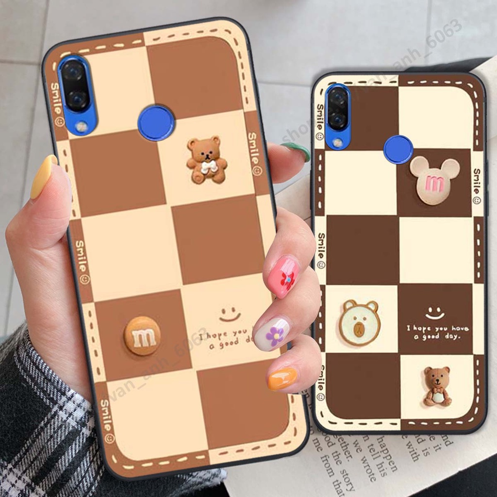Ốp lưng Huawei Nova 3 / Nova 3i hình gấu, kẹo dễ thương cute