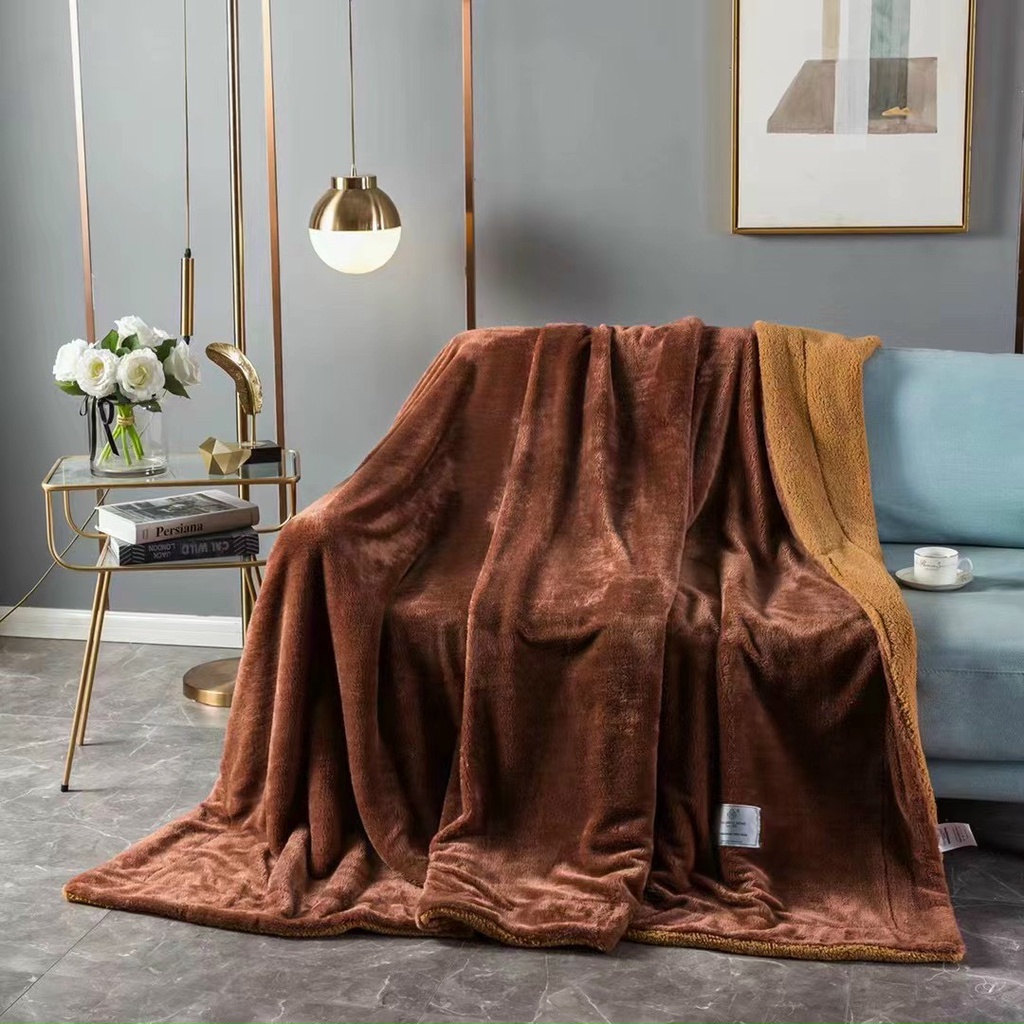 Chăn lông thỏ MONTE &amp; JADIN 2022 cao cấp rộng 2m-2m3 nặng 2kg