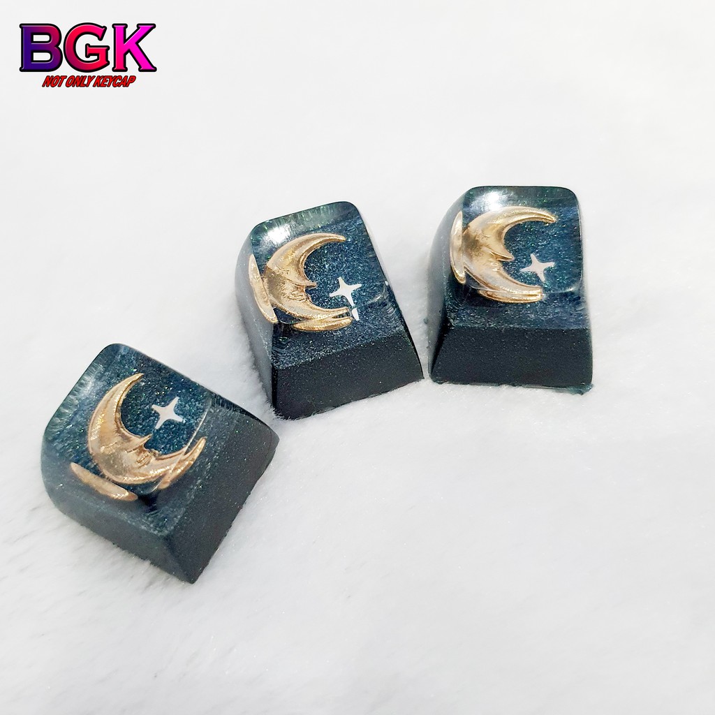 Keycap Lẻ hình mặt trăng khuyết crescent moon SA profile ( keycap resin độc lạ )( Keycap Artisan )