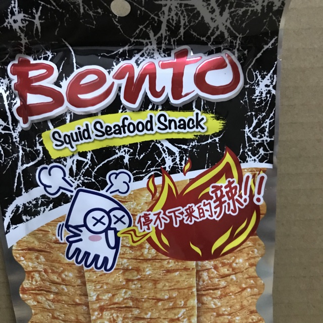 Túi Snack Mực Bento Đen Angry Spicy 20g