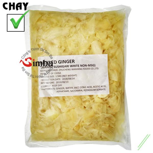 Gừng trắng sushi  - 1.5kg