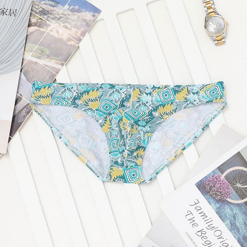 [free ship 50k + che tên đơn hàng] quần lót nam, quần lót tam giác thun lạnh thun cotton in hình đẹp