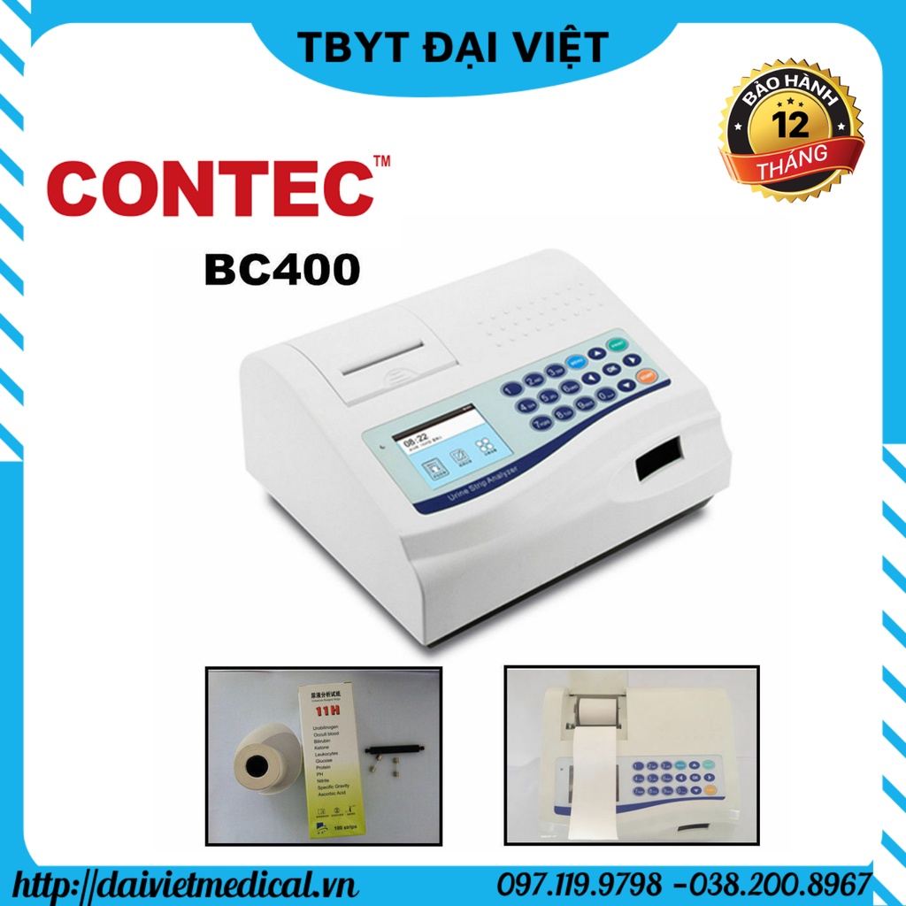Máy xét nghiệm nước tiểu BC400 CONTEC bảo hành chính hãng 12 tháng