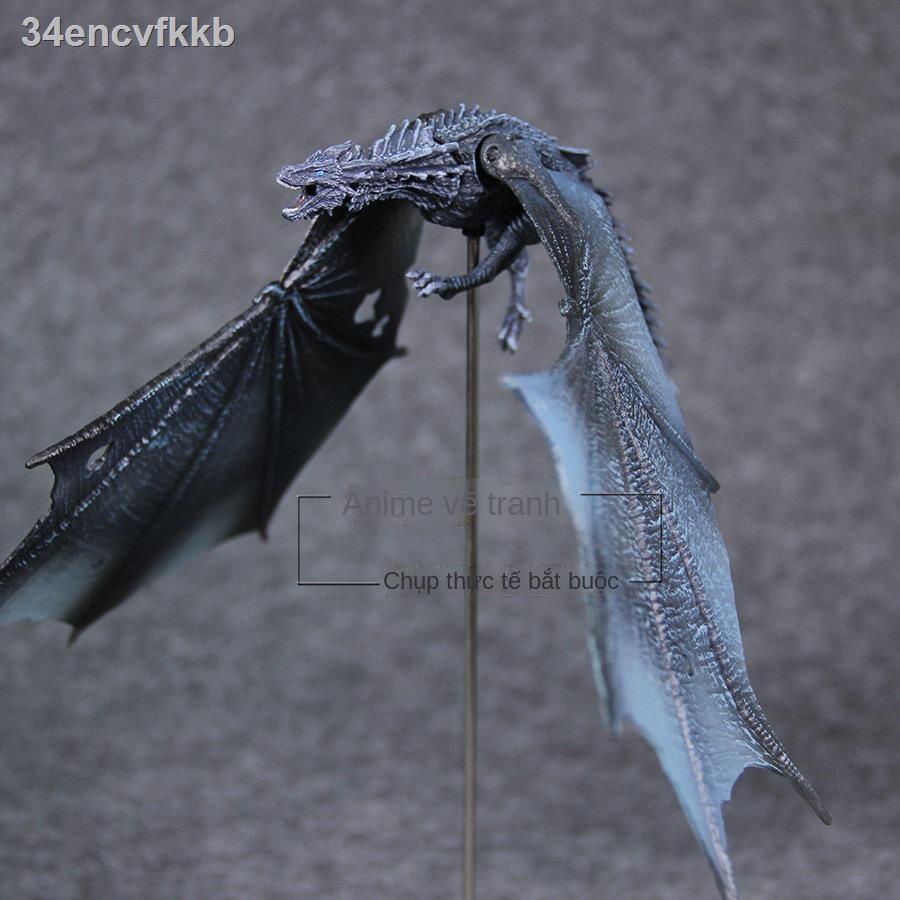 ✜❁Sản phẩm mới Trò chơi vương quyền McFarlane, Rồng băng, Rồng đen, Rồng lửa, Tượng mô hình có thể di ch