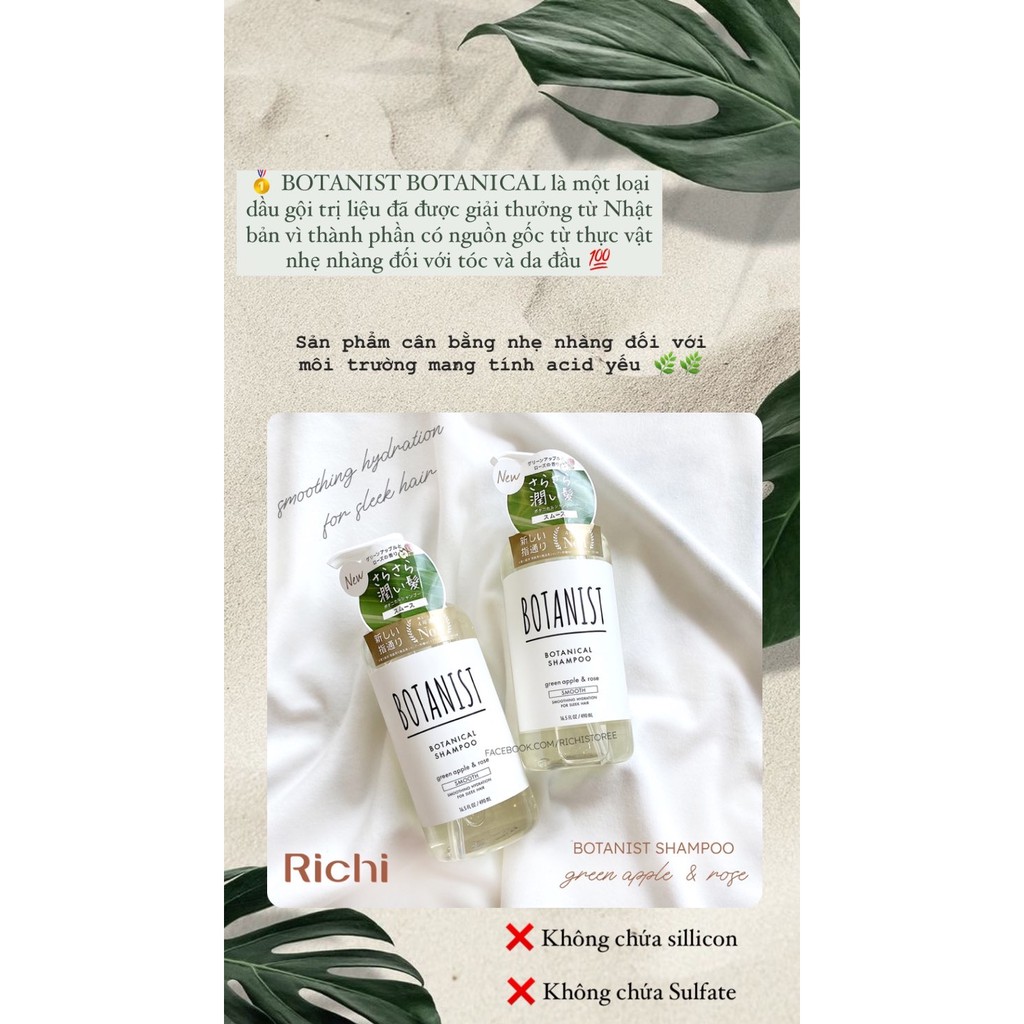 Dầu gội Botanist Smooth chiết xuất thực vật