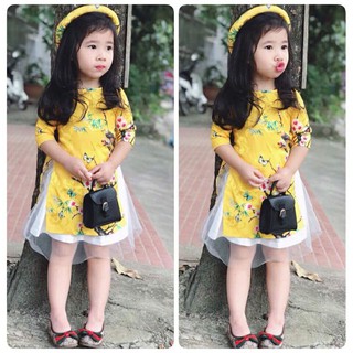 2 ri áo dài bé trai+bé gái