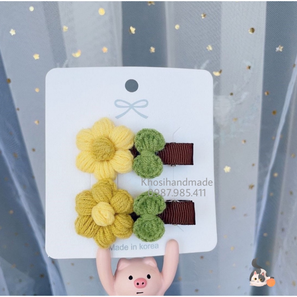 Phôi kẹp tóc cá sấu bọc vải (Gói 10 cái)