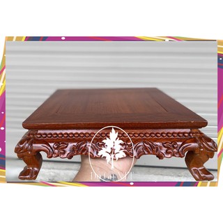 Kỷ rồng-Đế bát hương gỗ hương-Đôn chân quỳ cao 8cm có 5 kích thước mặt vuông 20,22,25 và 30x20