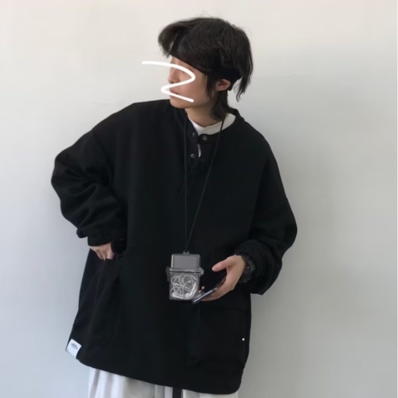 Áo Len Dài Tay Màu Trơn Thời Trang Nam Tính