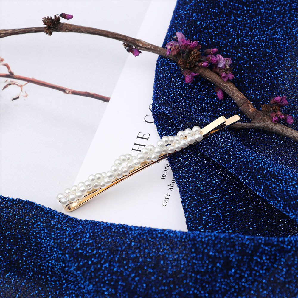 Set 5 kẹp tóc hình hoa đính ngọc trai giả thời trang cho nữ MIHAN1