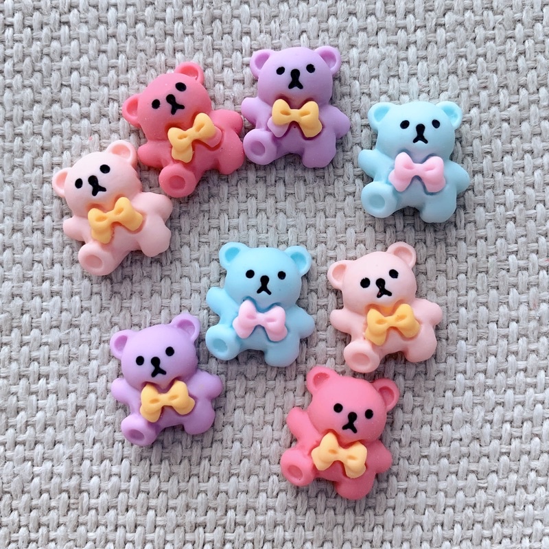 Charm slime/ Dụng Cụ Charm Trang Trí Hình ảnh Sinh động Gấu - 01 Cái