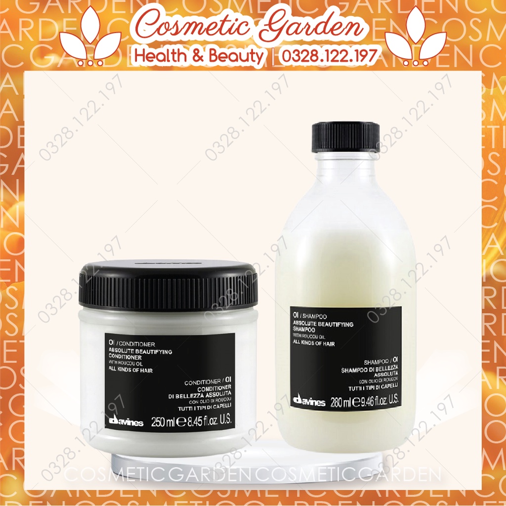 Dầu Gội Xả Hoàn Mỹ Cho Mọi Loại Tóc Davines Oi 250ml - 280ml