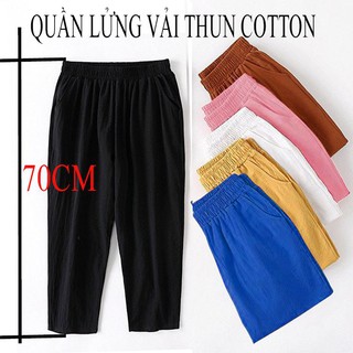 Quần lửng nữ (Q ngố) Chất vải thun cotton  nữ tính