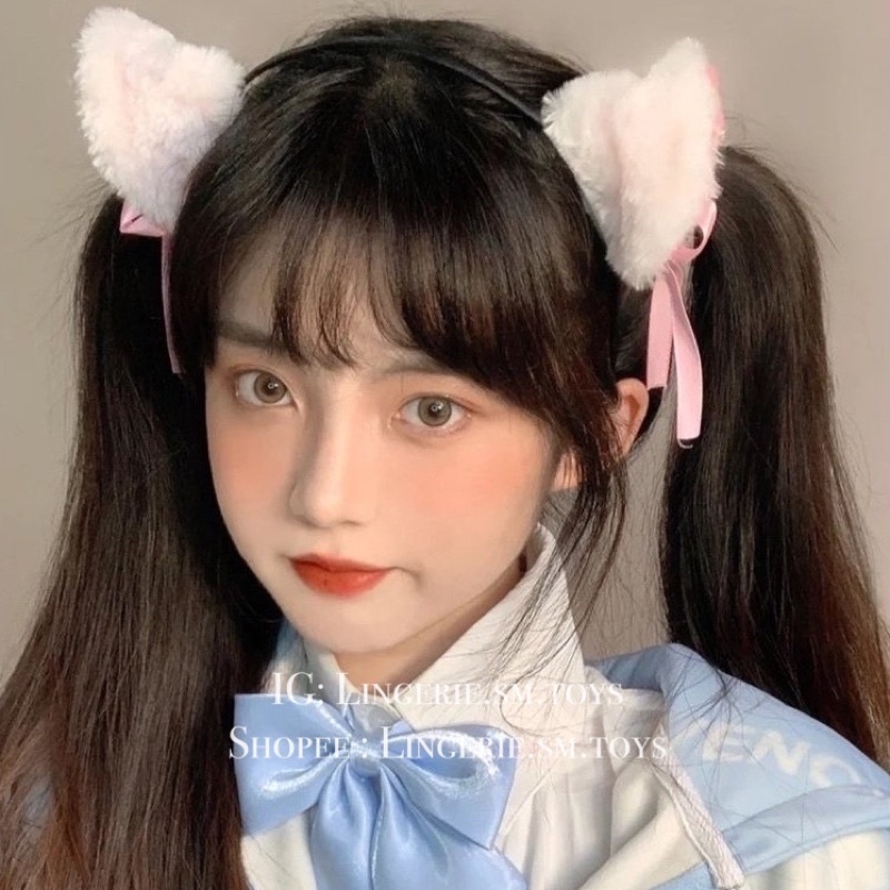 Bờm Tai Mèo Hồ Ly Kèm Lục Lạc | Cosplay Mèo Dễ Thương