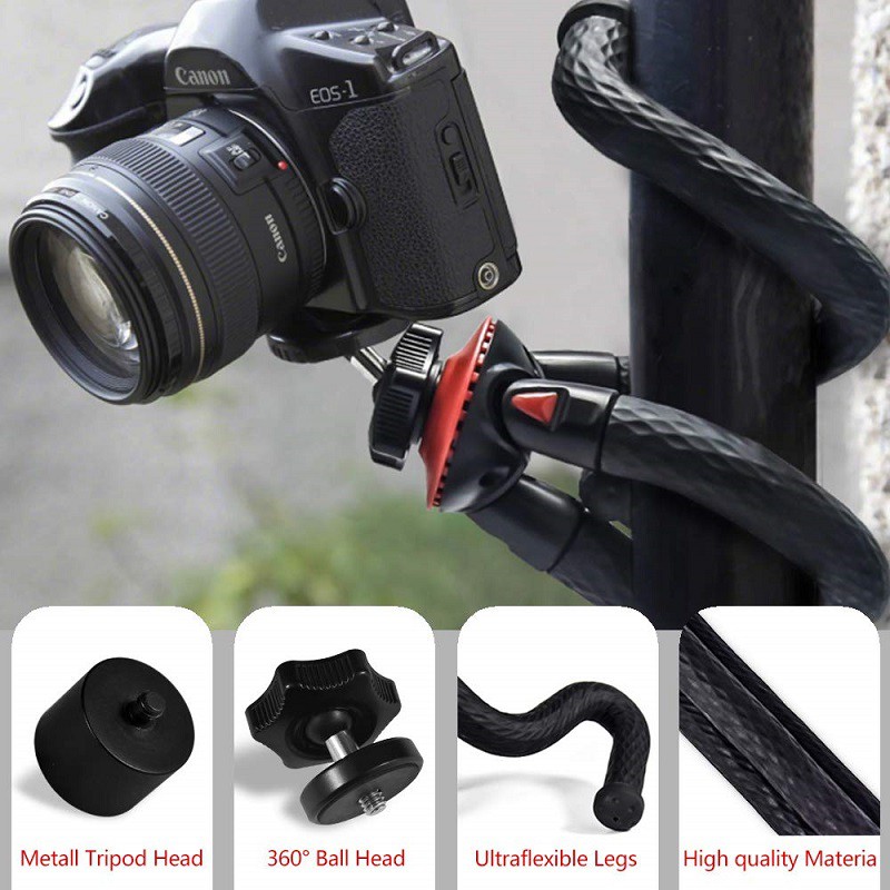 Lammcou Chân Tripod Xoay 360 Độ Cho Máy Ảnh Gopro