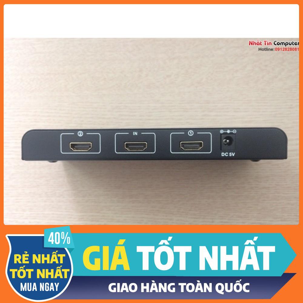 Bộ chia HDMI 1 ra 2 hỗ trợ HDMI 1.4 full HD 1080P chính hãng FJGEAR HD-102 cao cấp