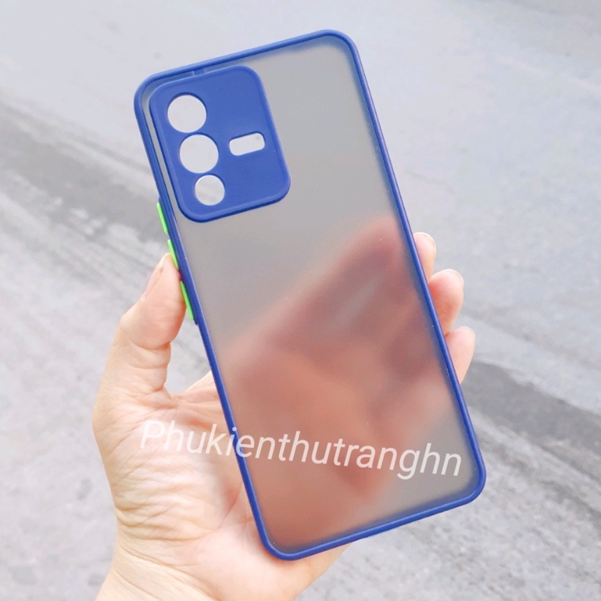 Ốp lưng Vivo V23 5G chất liệu nhám chống bám bẩn, chống mồ hôi tay có gờ bảo vệ camera