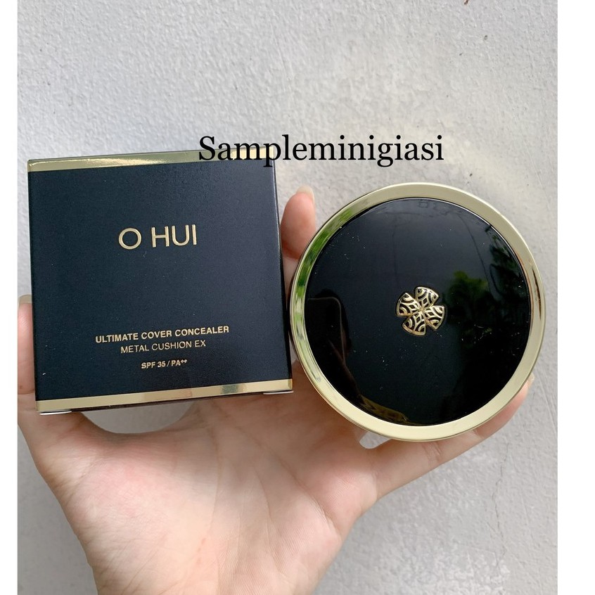 HỘP PHẤN TRANG ĐIỂM OHUI ULTIMATE COVER CONCEALER METAL CUSHION kèm lõi