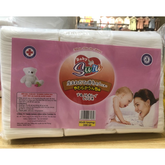 Khăn khô đa năng Suri 300 tờ