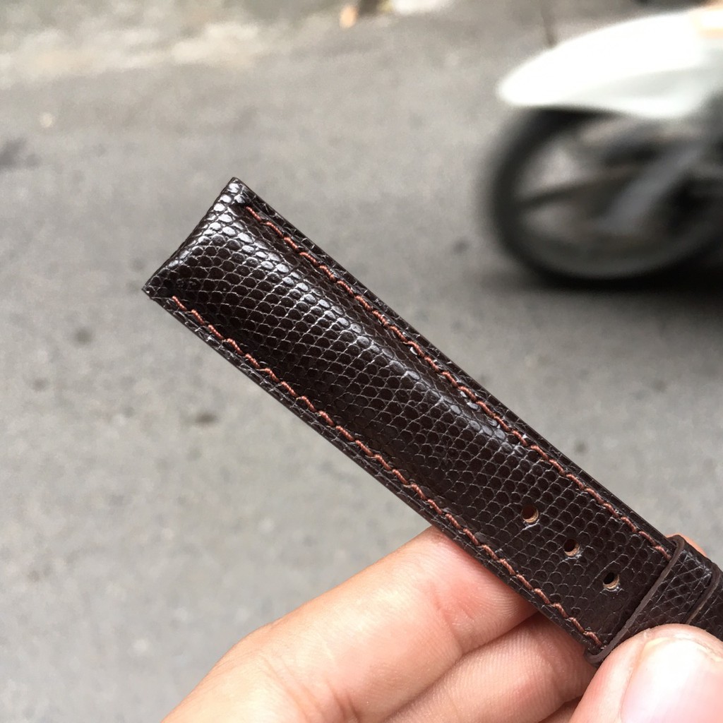 Dây đồng hồ da kỳ đà Pháp cao cấp đủ size