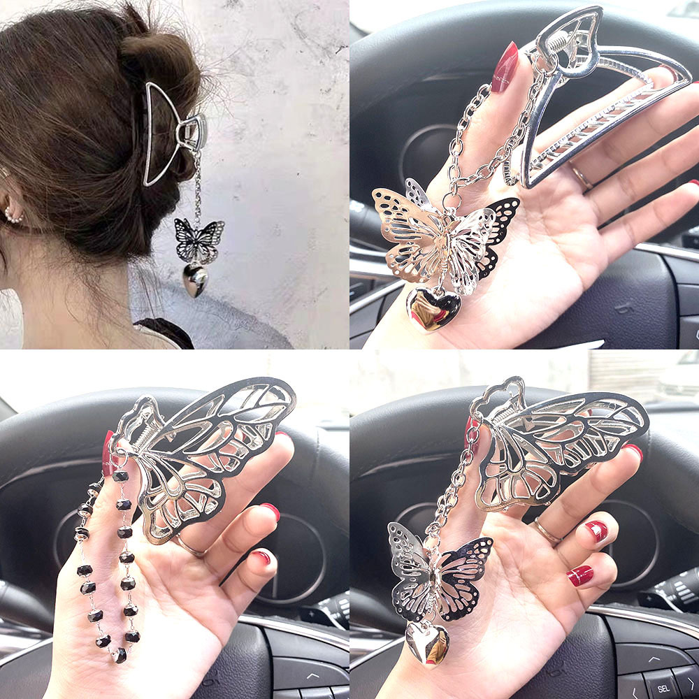 Kẹp tóc phối bướm cá tính thời trang dành cho nữ