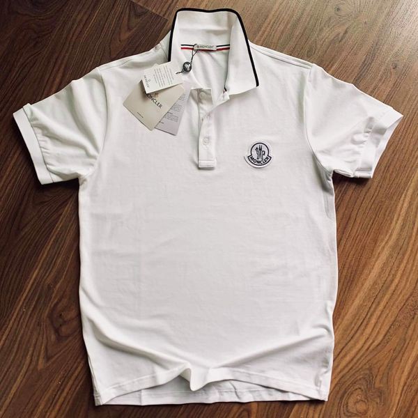 Áo Polo MONCLER cộc tay nam cổ viền