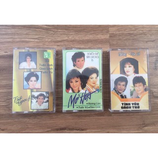 Combo 3 băng cassette thu 6 chương trình nhạc trữ tình