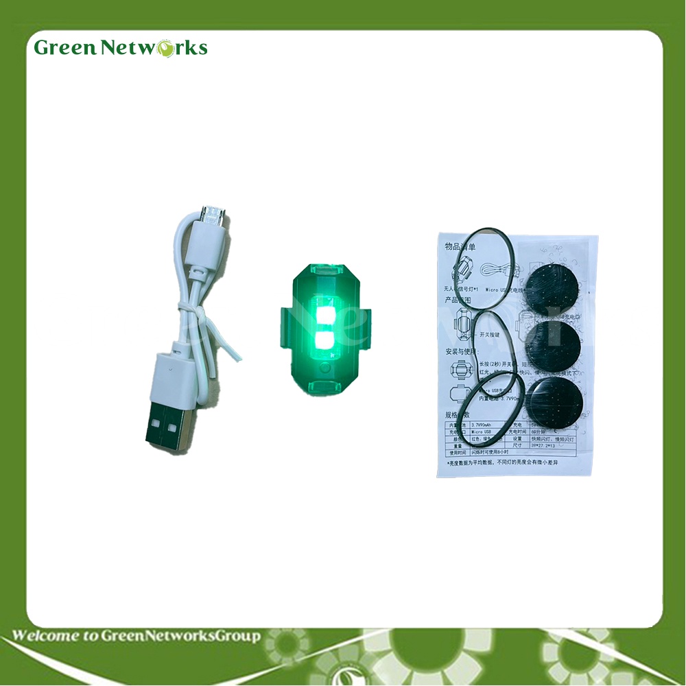 Đèn led  cảnh báo đuôi xe nhấp nháy 7 màu sạc bằng cổng Type-C có nhiều chế độ khác nhau – GreenNetWorks