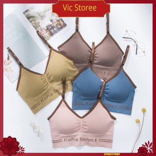 Áo bra - áo bra croptop kaka select - áo bra nữ nhún ngực