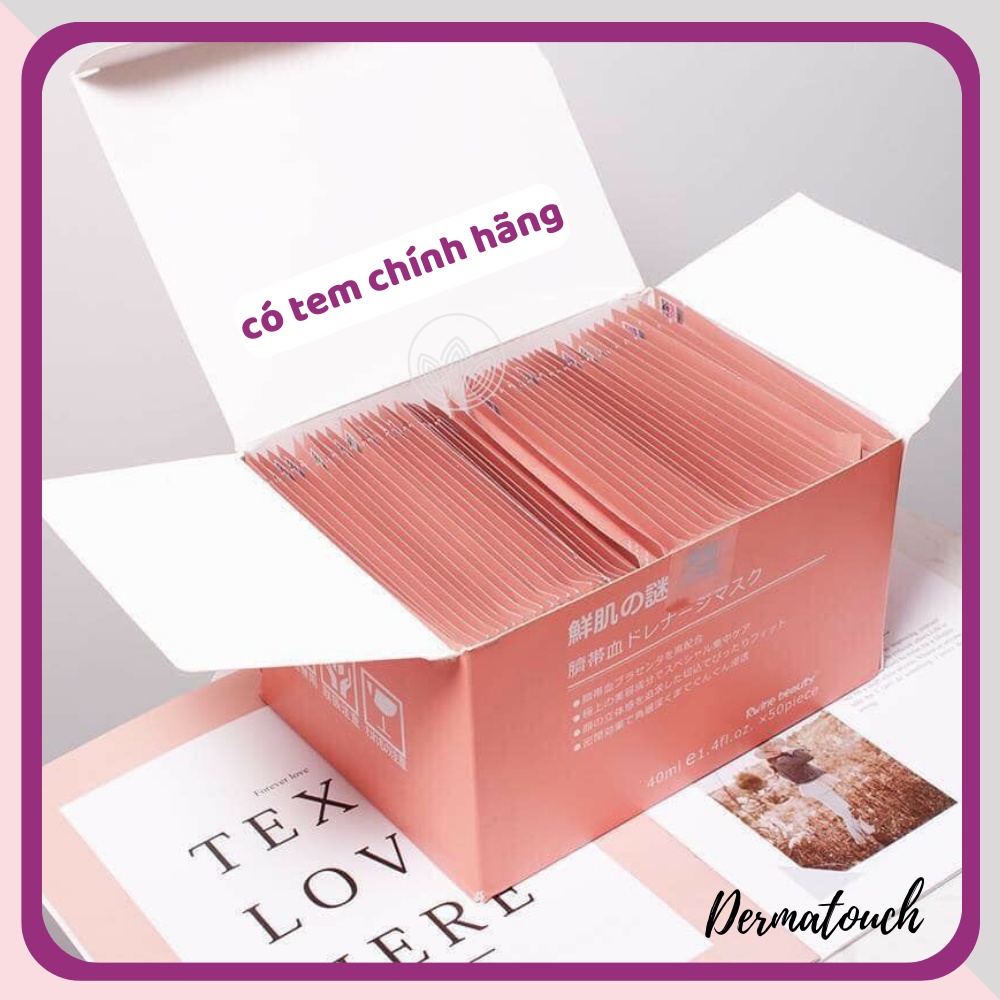 Mặt nạ nhau thai cừu, Tế Bào Gốc Nhật bản cấp ẩm phục hồi trẻ hóa da - Chính hãng có tem phụ - Dược mỹ phẩm Derma Touch