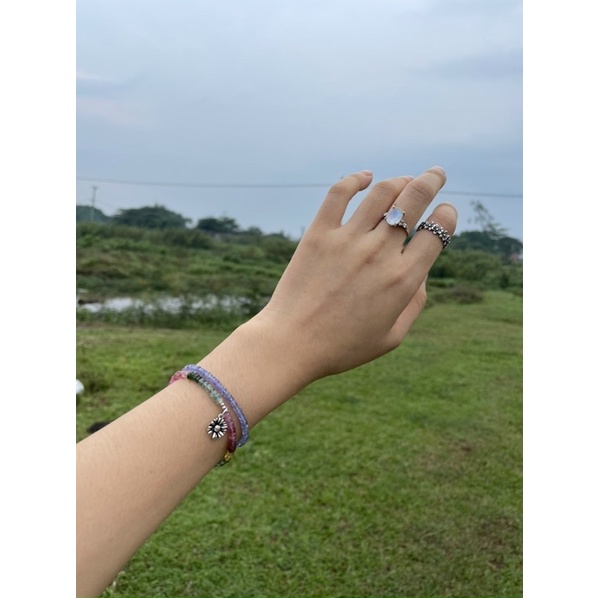 Vòng đeo tay Tourmaline mài giác 4A