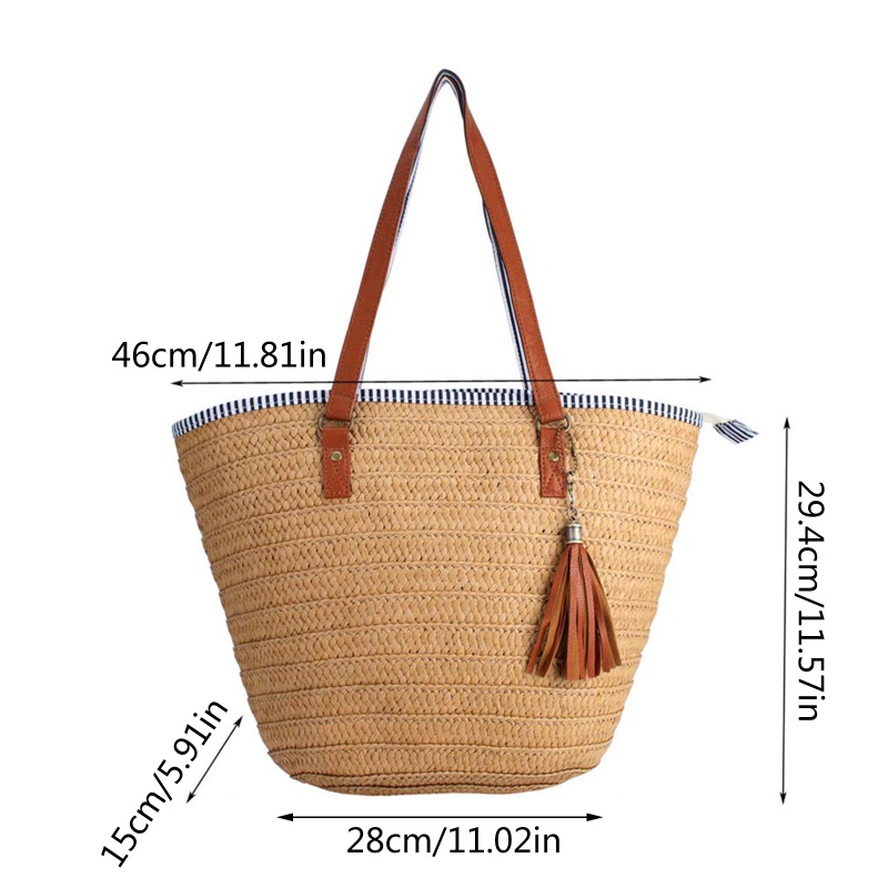 Túi Xách Đan Rơm Thời Trang Hè Cho Nữ