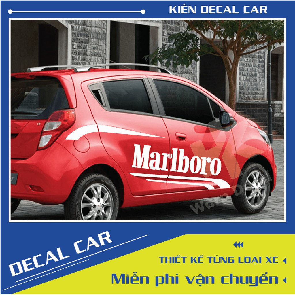 Tem xe  matiz Spark phong cách thể thao - decal matiz spark