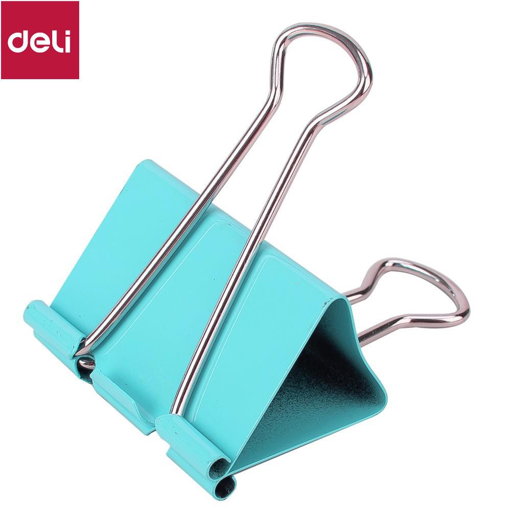 Kẹp bướm 19mm Deli - 40 chiếc/hộp - E8555A [Deli]