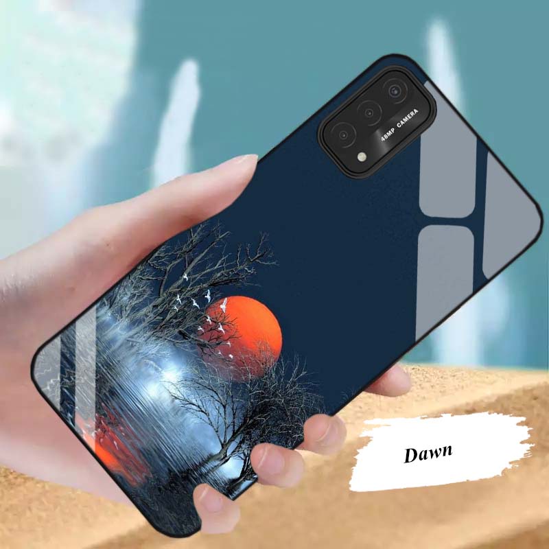 Ốp Lưng OPPO A54, A55, A74, A94 Mặt kính cường lực Cao Cấp, Sang Trọng thiết kế Độc Quyền