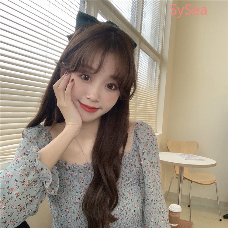 Áo chiffon dài tay in hoa thời trang mùa hè xinh xắn cho nữ | BigBuy360 - bigbuy360.vn