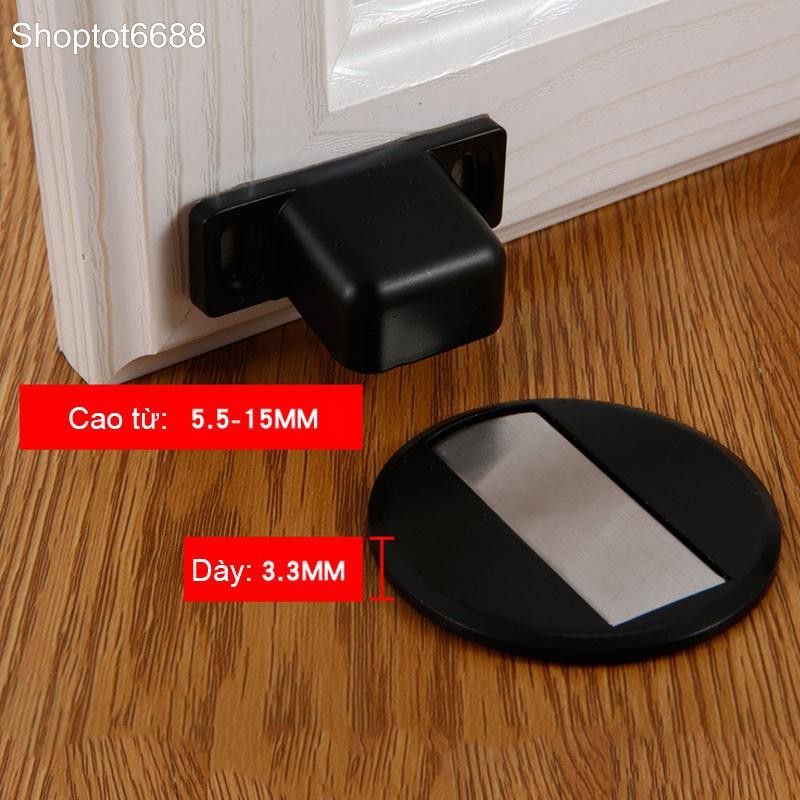 Chặn cửa thông minh từ tính với nam châm vĩnh cửu, mỏng an toàn, bằng hợp kim chống gỉ CCTM.009, tự động gấp lại rất gọn