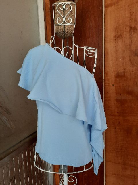 Áo lệch vai bèo ( blue top) kèm ảnh thật | BigBuy360 - bigbuy360.vn