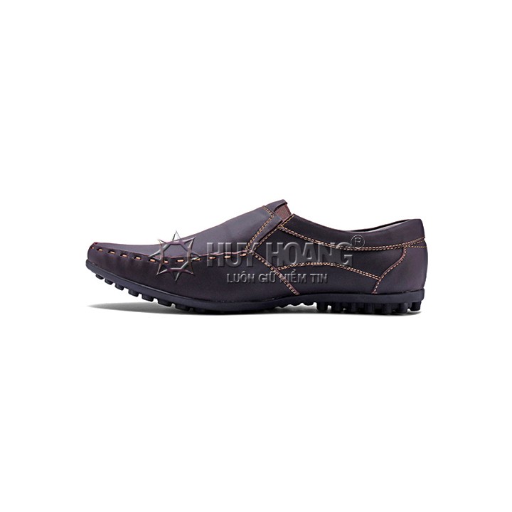 Giày nam viền chỉ màu nâu PH7165 | BigBuy360 - bigbuy360.vn