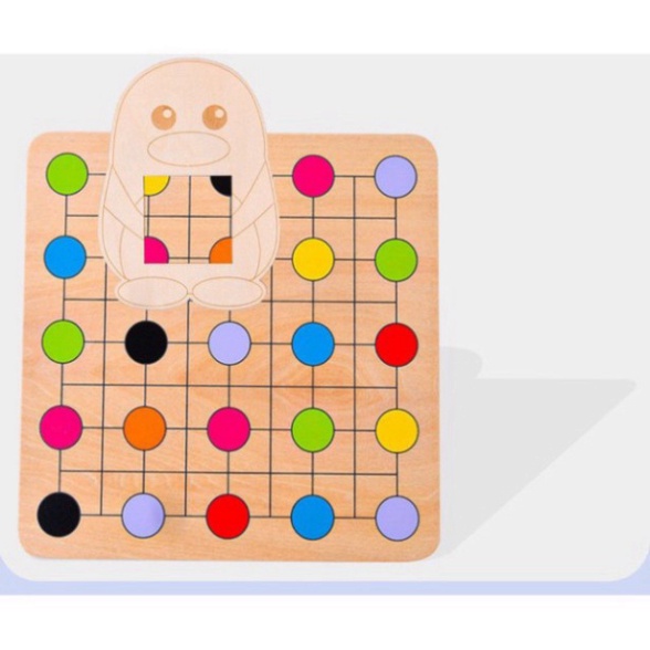 Trò chơi Montessori - Chim cánh cụt tìm màu (1382CCC)